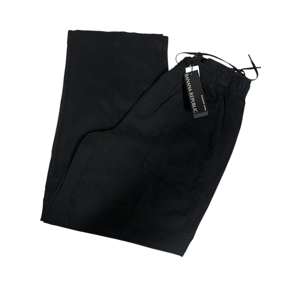 New Banana Republic Women's Pull On Pants XS‎ Black Straight Leg Vacation Beach